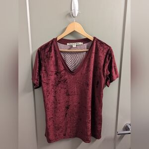 Anthropologie Michael Stars Velvet Top Size Medium